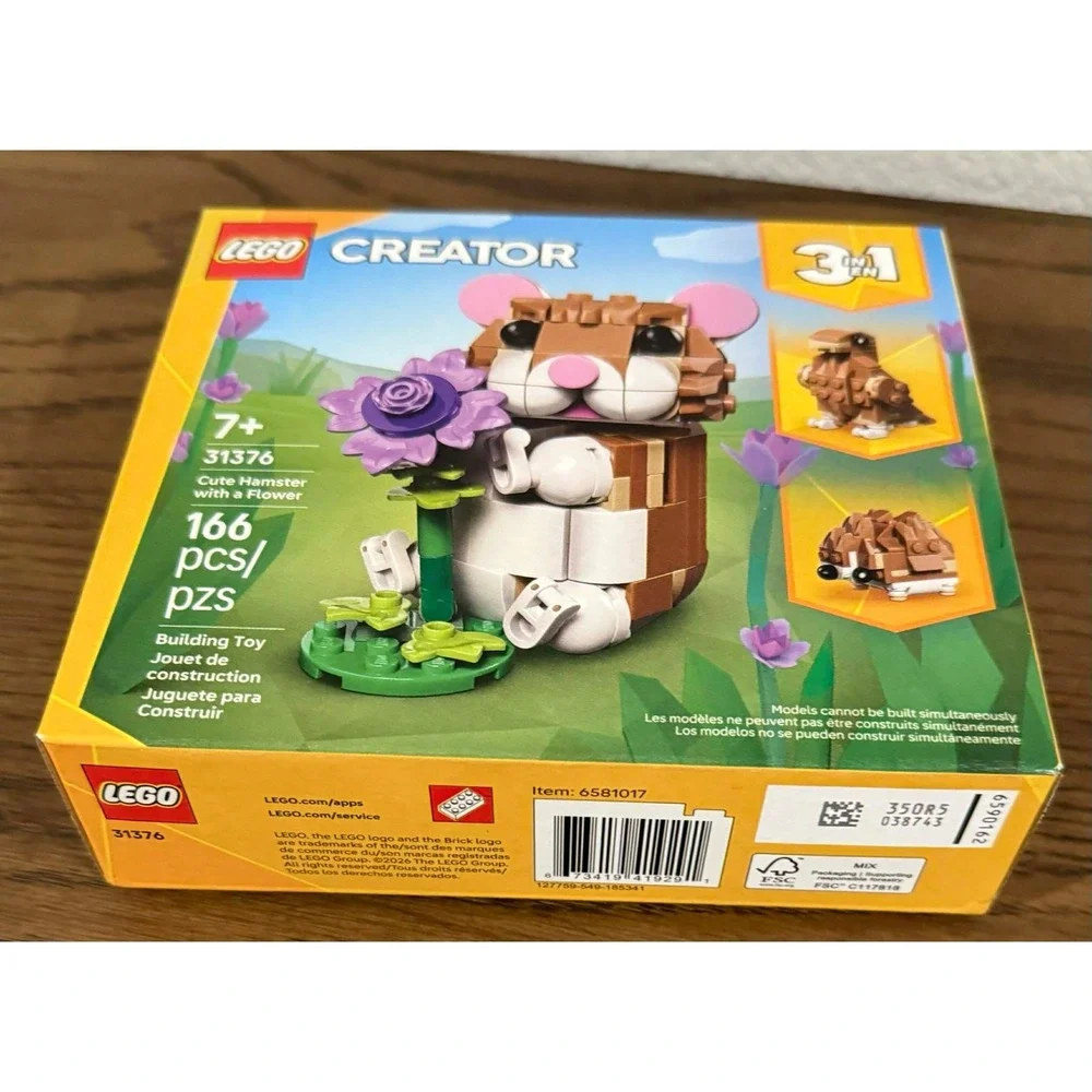 Lego 31376 Creator 3 in 1 Cute Hamster with a Flower NEW SEALED
